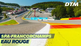 The most exciting corner in Racing Eau Rouge  DTM SpaFrancorchamps 2020 [upl. by Marino209]