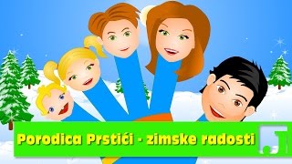 Porodica Prstići  Zimske radosti  Radosti na snegu  Dečije pesme  Pesme za decu  Finger Family [upl. by Wagoner]