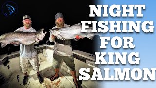 Night Fishing For Lake Michigan King Salmon  LMA Podcast 28 [upl. by Chesney413]