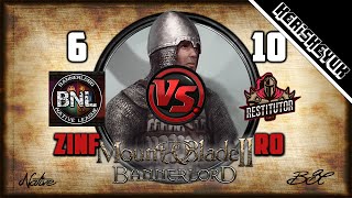 Zinfandel vs RO BNL Official  Mount and Blade 2 Bannerlord Div C [upl. by Saenihp]