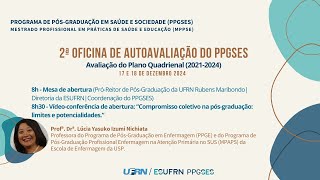 Palestra de abertura da 2ª Oficina de Autoavaliação do PPGSES [upl. by Prakash]