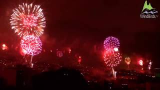 Madeira New Year Fireworks 2017 HD Live [upl. by Nolyad]