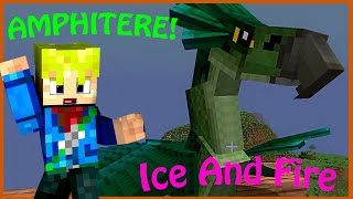 ❤COMO DOMESTICAR UN AMPHITHERE❤ en Minecraft con el Mod Ice and Fire versión 1182 [upl. by Eluk]