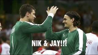 Niklas Landin og Jannick Green World class handball goalkeepers [upl. by Suoicserp]