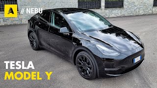 Tesla Model Y  Autonomia prezzo ricarica tecnologia prova [upl. by Moht]