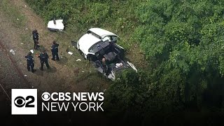 LIRR train hits car in Manorville [upl. by Cicely]