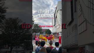 Chinesischer Löwentanz เชิดสิงโต  Udon Thani thaitravelfriends liondance parade [upl. by Cirdes]