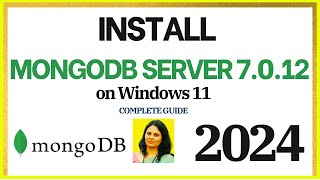 How to install MongoDB 7012 on Windows 11 2024  Install MongoDB amp Mongo Shell  MongoDB Compass [upl. by Odlanier934]