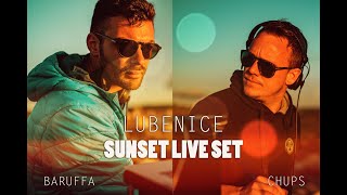 LUBENICE SUNSET LIVE SET DJ CHUPS  DJ BARUFFA [upl. by Anelagna]