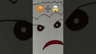 Emoji drawing 😡➕🤯 drawing art emoji emojimixing viralvideo trending [upl. by Aniara590]