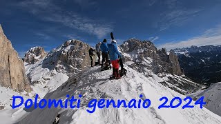 Dolomiti Gennaio 2024 [upl. by Aihtnys918]