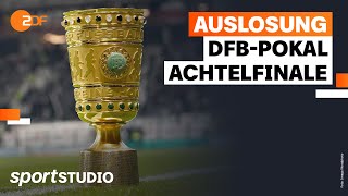 Auslosung DFBPokal Achtelfinale 202324  sportstudio [upl. by Nolrev]