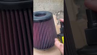 Cleaning up a Reusable Air Filter cars automobile racing filter mustang mechanic cleaning [upl. by Llegna871]