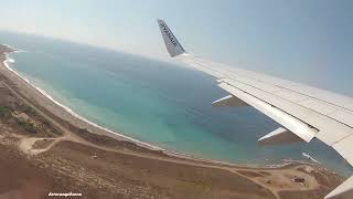 Takeoff from Paphos Airport with Ryanair opb Malta Air Boeing 7378ASWL 9HQBF [upl. by Nillek]