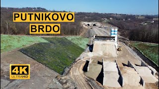 Koridor 5C DobojTunel i vijadukt Putnikovo Brdo 1 Februar 2024 Dron 4K [upl. by Pallas]