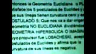 Diferencia entre Geometría Euclidiana y no Euclidiana por la docente Ana Ramos Neyra [upl. by Llenrrad]