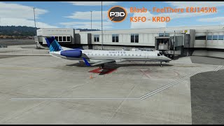 FeelThere ERJ145XR  Prepar3d V54  KSFO to KRDD [upl. by Ambrosius209]