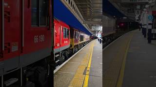 Two DBEWS Class 66s arrive in Peterborough and quickly depart heading for Tinsley 14 October 2024 [upl. by Franklin]