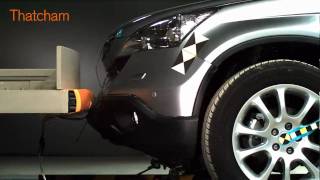 Thatcham  Honda CRV  Front impact  Poor rating [upl. by Astrix]