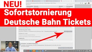 Sofortstornierung Deutsche Bahn Tickets [upl. by Ripp694]