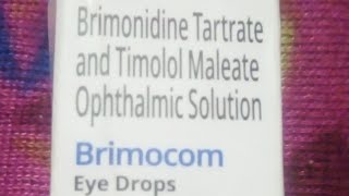 Brimonidine Tartrate and Timolol Maleate Ophthalmic Solution Brimocom Eye Drops Full Information [upl. by Kubis]