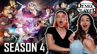 Demon Slayer Season 4 Opening REACTION VIDEO Are you readyyyyy [upl. by Inva]