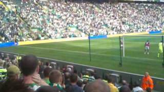 CELTIC V HEARTS 20909 2  1 GLEN LOOVENS INJURY TIME WINNER CELTIC PARK PARKHEAD [upl. by Ahtaga]