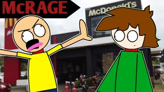 Caillou Misbehaves At McDonalds Animated [upl. by Anhoj984]