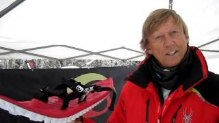 Jake Thamm Intros the New 2017 Crescent Moon Foam Snowshoe [upl. by Nyleimaj]