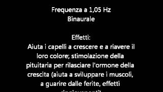 105 Hz binaurale  Crescita capelli sviluppo muscoli guarigione ferite [upl. by Eiromem]