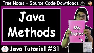 Java Tutorial Methods in Java [upl. by Nancee]