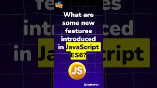 JavaScript ES6 New Features 2024  JavaScript Interview Questions javascript shorts shots [upl. by Lanod277]