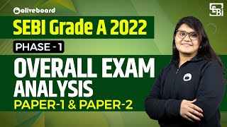 SEBI Grade A 2022Phase 1Overall Exam AnalysisPaper 1 amp Paper 2 [upl. by Alfonse]