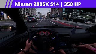 1994 Nissan 200SX S14  20 350 HP  4K POV Drive 1 [upl. by Tore]