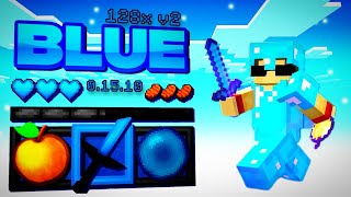 Blue 128x V2 Pvp texture pack for craftsman craftsman minecraft pagaming trending gaming [upl. by Earlie260]