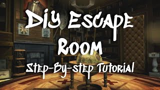 DIY Escape Room  StepByStep Tutorial  Moderate Difficulty Travel Theme Room for Adults amp Teens [upl. by Arita]