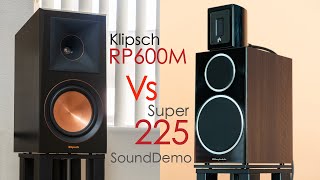 Klipsch RP600M amp Super 225 Sound Sample [upl. by Assirahs]