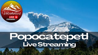 🌋 Popocatepetl Volcano Mexicos Most Active Volcano  Watch It Live [upl. by Boatwright]