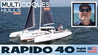 RAPIDO 40 Trimaran  Boat Review Teaser  Multihulls World [upl. by Yggam]