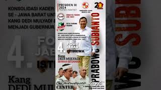 Prabowo Subianto Dedi Mulyadi CENTER 2024 [upl. by Otsirc]