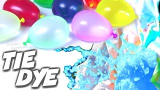 TIE DYE with BALLOONS  Easy TieDye How To  SoCraftastic [upl. by Enimzzaj949]