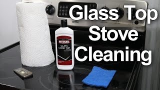 Glass Top Stove Cleaning  1 Best Method [upl. by Errehs]