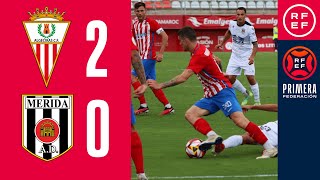 Resumen PrimeraFederación  Algeciras CF 20 AD Mérida  Jornada 4 Grupo 2 [upl. by Sukram]