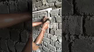 water pipe line lagaye UPVC pipeline work plumbing work in bathroom trending plumbing [upl. by Zampardi]