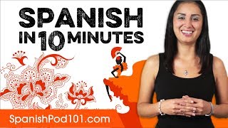 Learn Spanish in 10 Minutes  ALL the Basics You Need [upl. by Anthe]