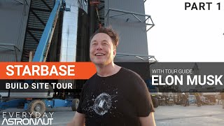 Starbase Tour with Elon Musk PART 1  Summer 2021 [upl. by Shishko]