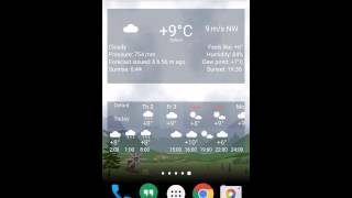 YoWindow Weather Inspector widget [upl. by Asecnarf]