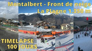 La Plagne  Paradiski ⏩ Timelapse 100 jours [upl. by Yla]