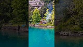 Turquoise waters of Lake Thun  Arriving at Beatenberg Switzerland  travel [upl. by Argyle]