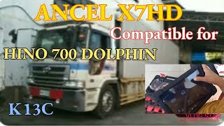 ANCEL X7 HD Compatible for HINO 700 DOLPHIN K13C [upl. by Vetter]